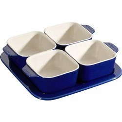 Staub - zestaw do przystawek, 5 elementów 500 ml, niebieski