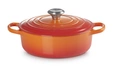 Le Creuset - garnek żeliwny Gourmet 24 cm 3,1 l  płomienny