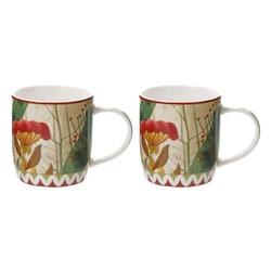 Rose&Tulipani - MIRABILIA Zestaw 2 kubków 420 ml, czerwony