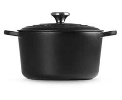 Le Creuset - garnek żeliwny emaliowany wysoki 5 l 24 cm czarny