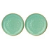 Rose&Tulipani - zestaw 2 półmisków okrągłych 32 cm Concerto Verde Acqua