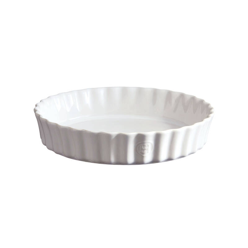 Emile Henry - Głębokie naczynie do tarty - 28 CM - biały
