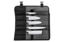 KAI - Zestaw 5 noży wersja japońska Wasabi Black + torba
