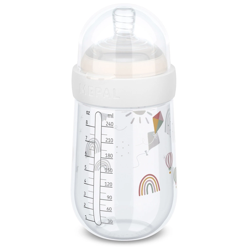 Mepal - Butelka ze smoczkiem Mio 240 ml Sunshine & Rainbow