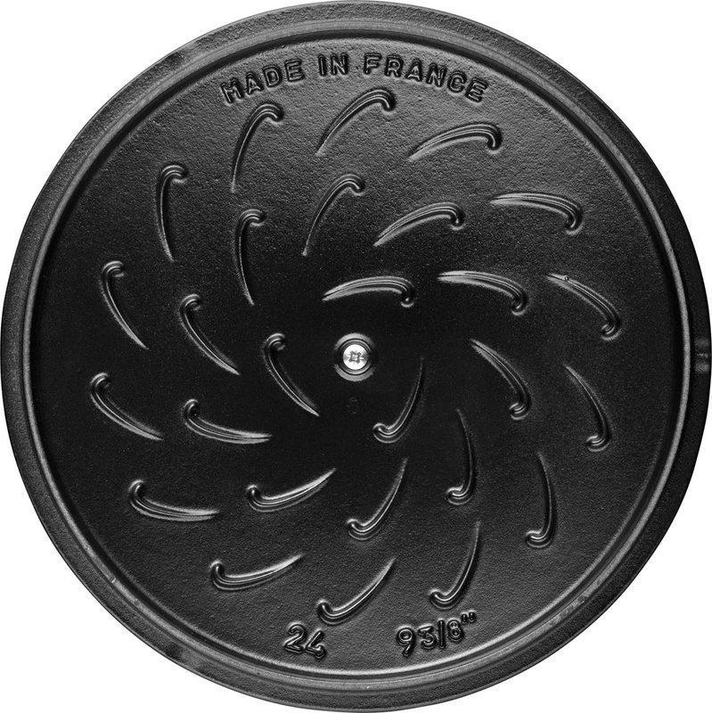 Staub - garnek żeliwny okrągły snowflake 3.6 ltr truflowy Special Cocotte