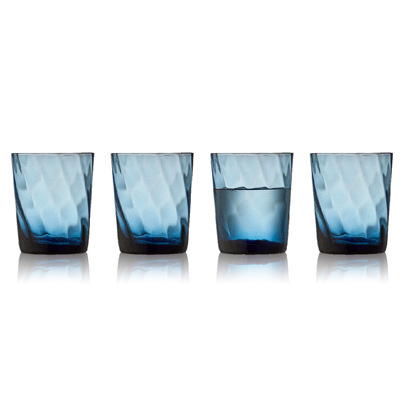Lyngby Glas - Szklanki do wody 4 szt. Vienna 300 ml niebieskie
