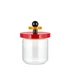 Alessi - Szklany słoik 0,75 l- czerwony