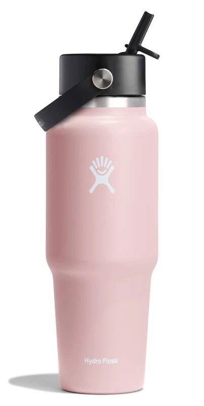 Hydro Flask - Butelka 946 ml Wide Mouth Flex Straw TrevelBootle różowy Trilliu