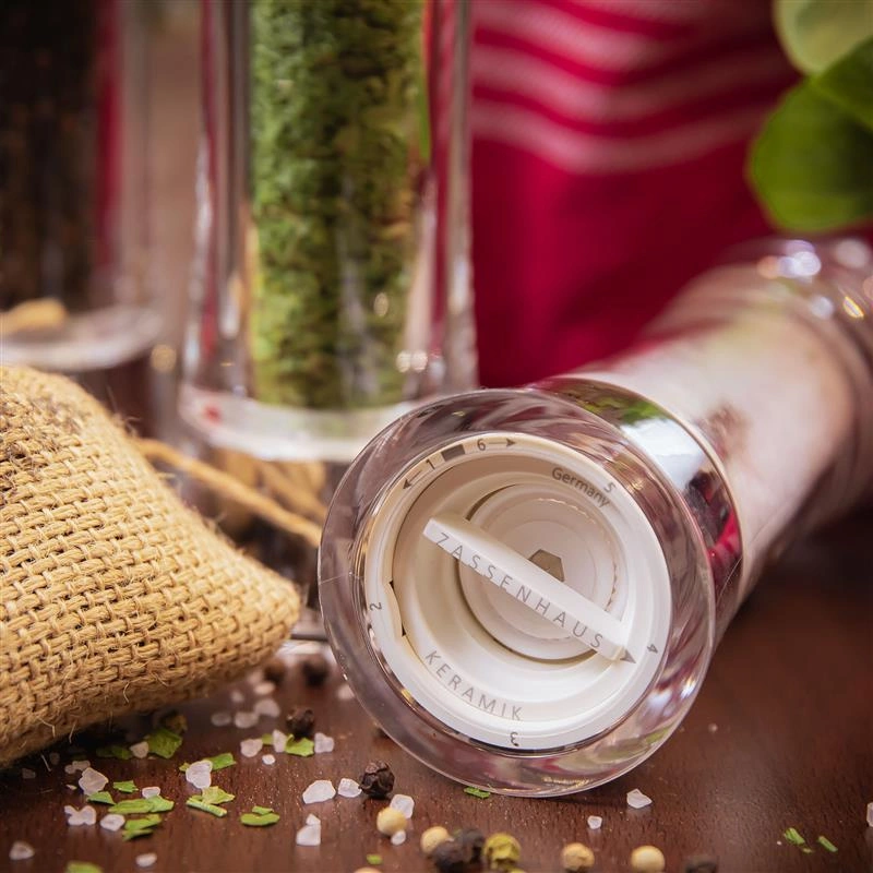 Zassenhaus - młynek do soli, śred. 5,8x18 cm, akrylowy Aachen