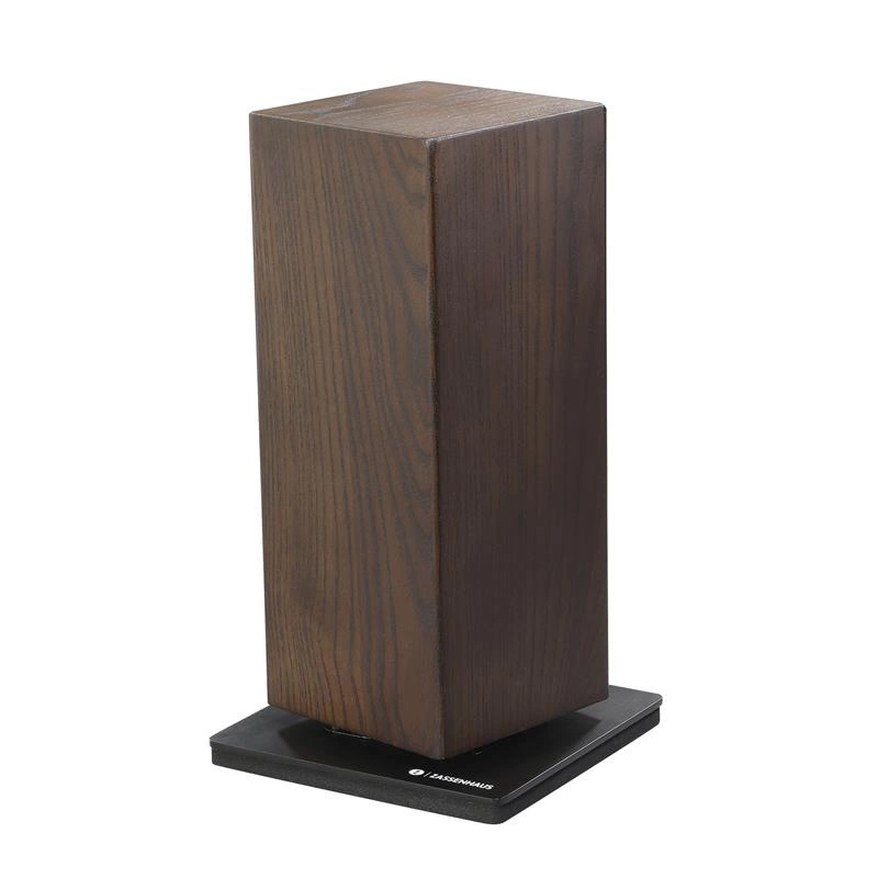 Zassenhaus - blok na noże magnetyczny, obrotowy, drewno jesionowe, 13 x 13 x 25,5 cm Spin