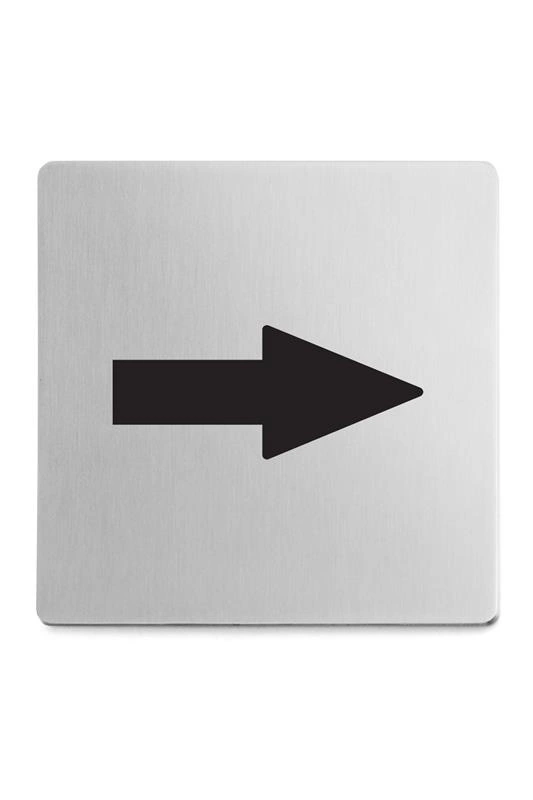 Zack - INDICI znaczek informacyjny "strzałka" stal matowa