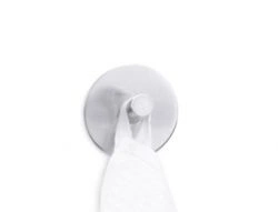 Zack - samoprzylepny wieszak okrągły Duplo  stal matowa