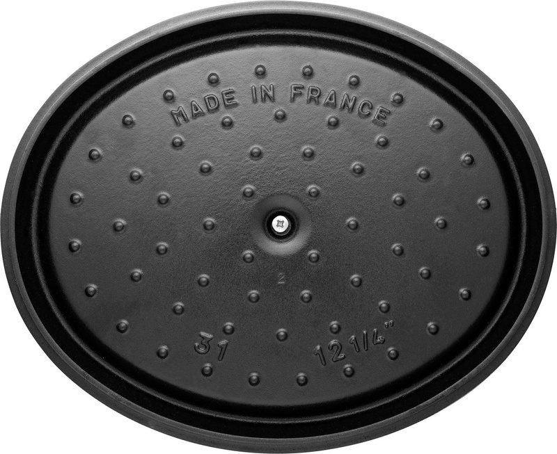 Staub - garnek żeliwny owalny 5,5 l miętowy La Cocotte 31 cm