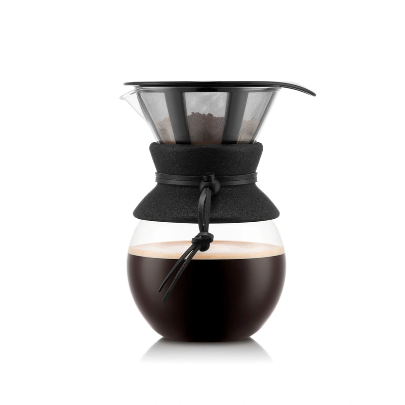 Bodum - zaparzacz do kawy z filtrem stałym Pour Over 1L Cork - Dark Roast