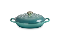 Le Creuset - garnek patelnia Gourmet Signature 26 cm 2,2 l bleu riviera