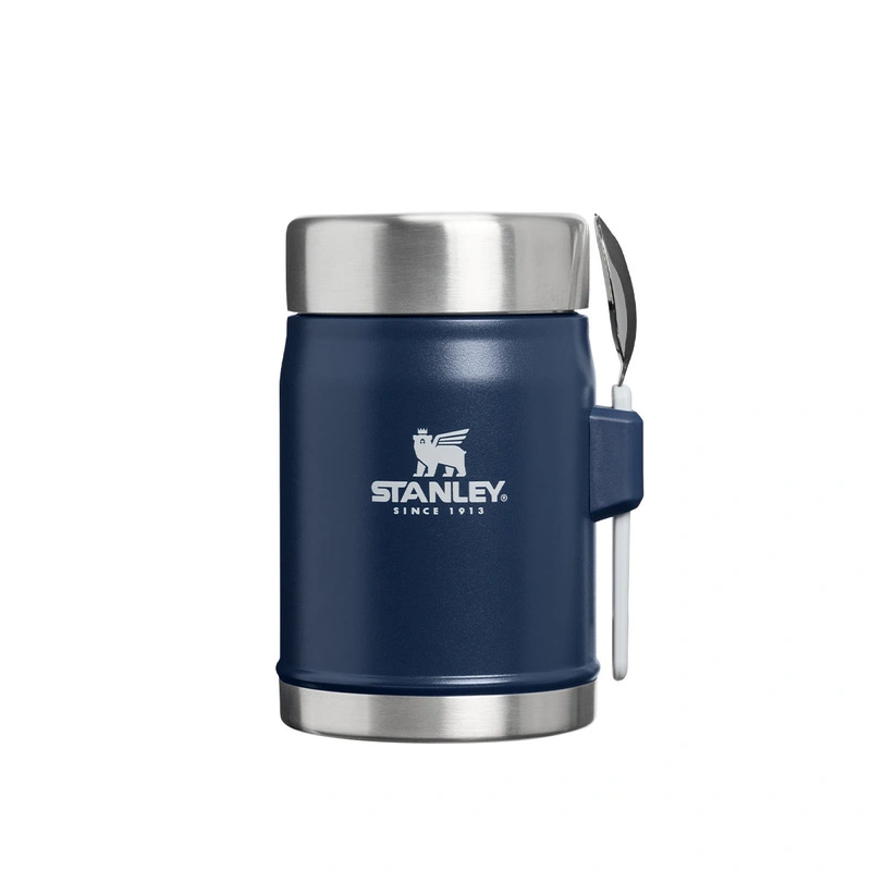 Stanley - Termos obiadowy ze sztućcem Navy Blue 0,4 L granatowy