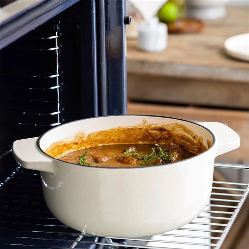 KitchenAid - garnek żeliwny 5,2L Almond Cream