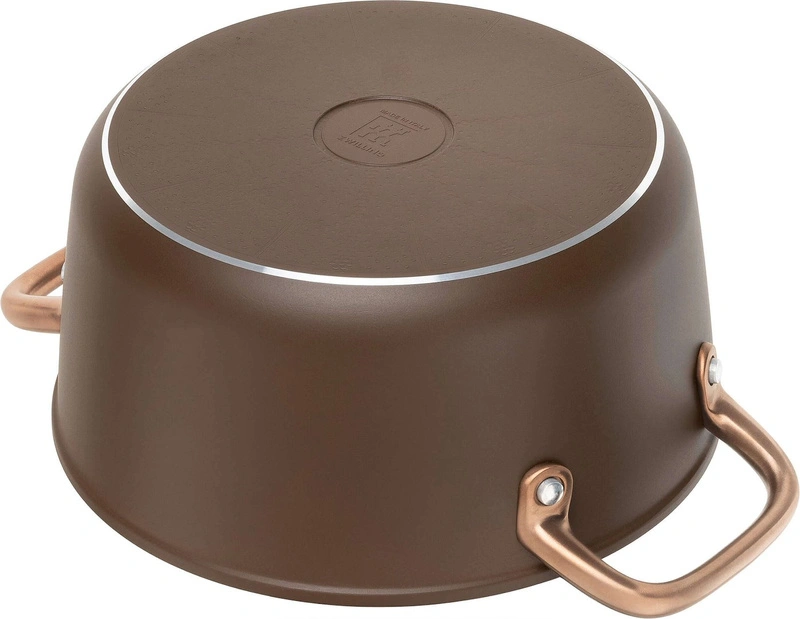 Zwilling - MILANO Garnek niski z pokrywką 24 cm brązowy