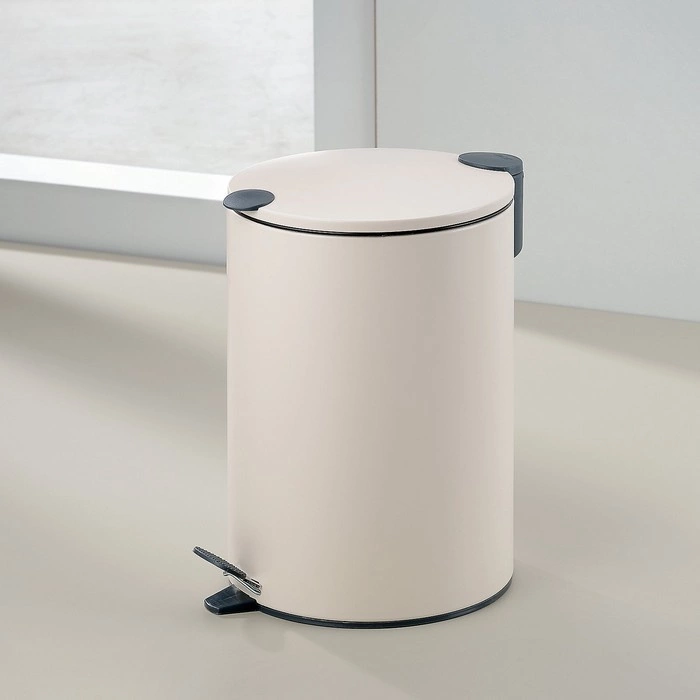 Kela - Kosz na śmieci 12 l beżowy Mats