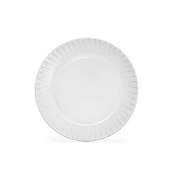 Sagaform - talerz, biały, ceramika, śred. 20 cm Coffee & More