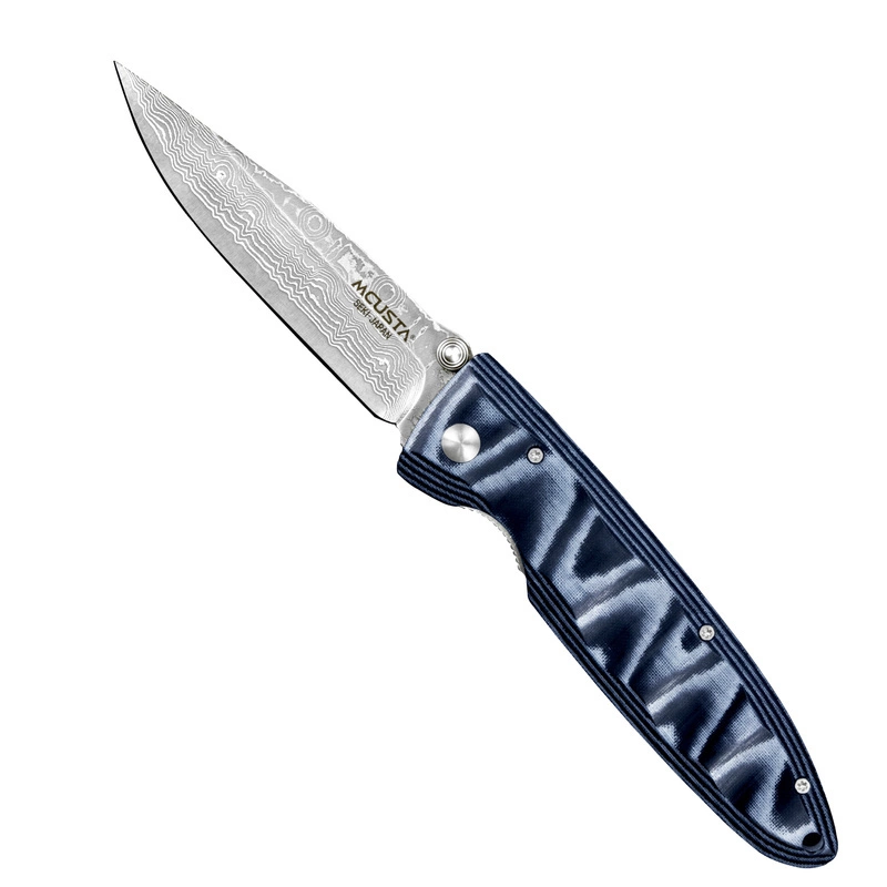 Mcusta - Classic Wave Blue Micarta Damascus VG-10 8,5 cm