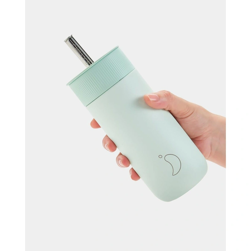 Chilly's Bottles - Termiczny kubek 2w1 ze słomką | 500ml | Miętowy