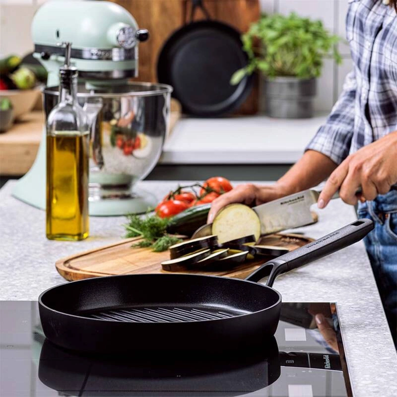 KitchenAid - patelnia ceramiczna grillowa 28 cm