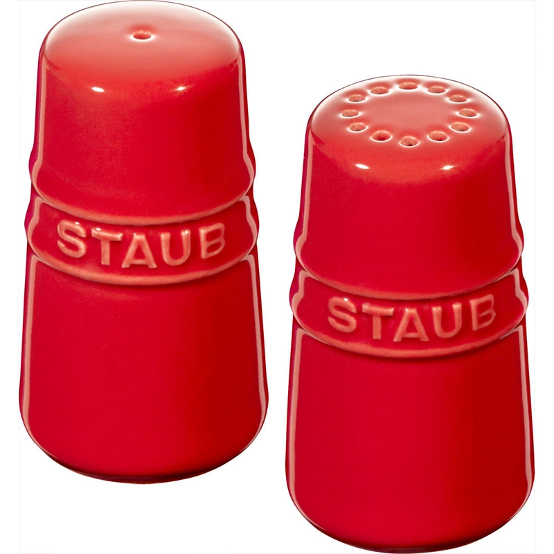 Staub - zestaw do soli i pieprzu, czerwony