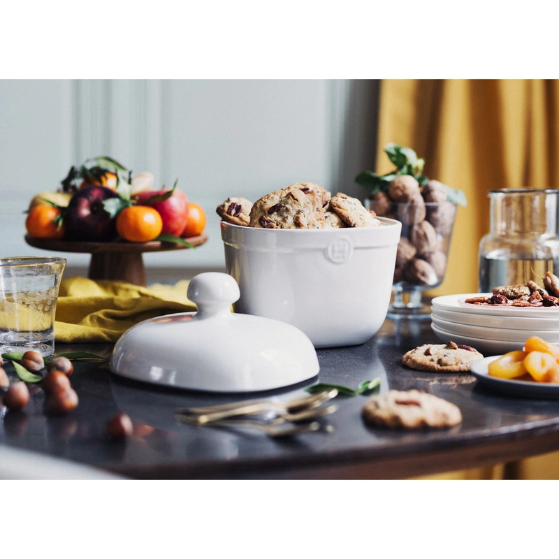 Emile Henry - Słoik na ciasteczka - czerwony