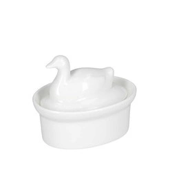 La Porcellana Bianca - naczynie do zapiekania kaczka 10 x 7 cm Terrine