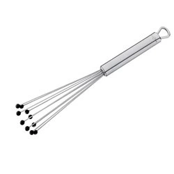 Kuchenprofi - trzepaczka z kulkami, stal nierdzewna/silikon, 28 cm Parma