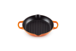 Le Creuset - patelnia żeliwna grillowa 25 cm Płomienna