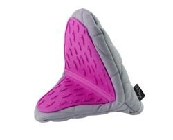 Vialli Design - Rękawica kuchenna Livio szaro-różowa