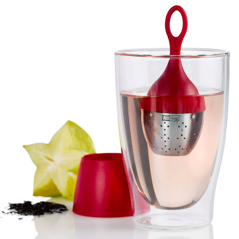 AdHoc - Pływający zaparzacz do herbaty FLOATEA czerwony