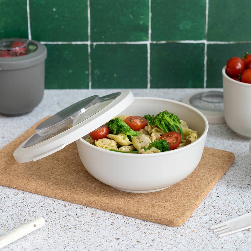 Amuse - Pojemnik / miska z pokrywką 1 l beżowa