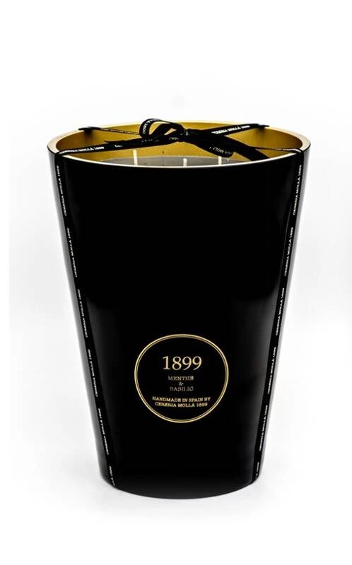 Cereria Molla - Świeca XXL 3,5kg. Menthe and Basilic