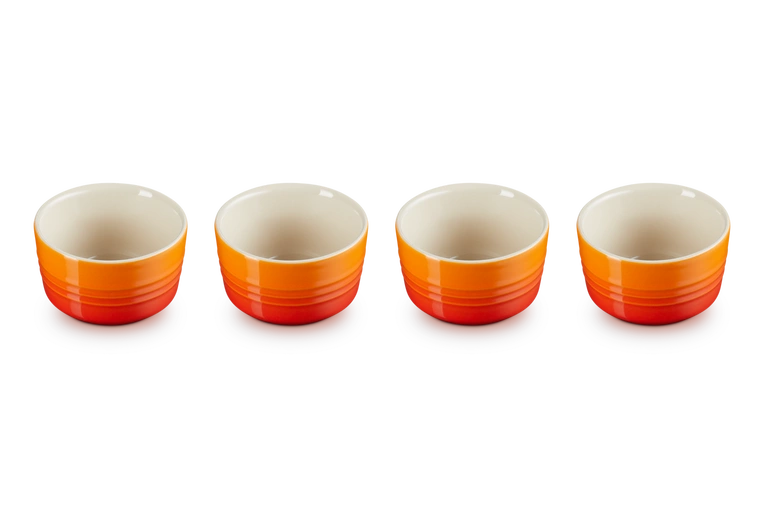 Le Creuset - Zestaw 4 mini foremek 100 ml Płomienny