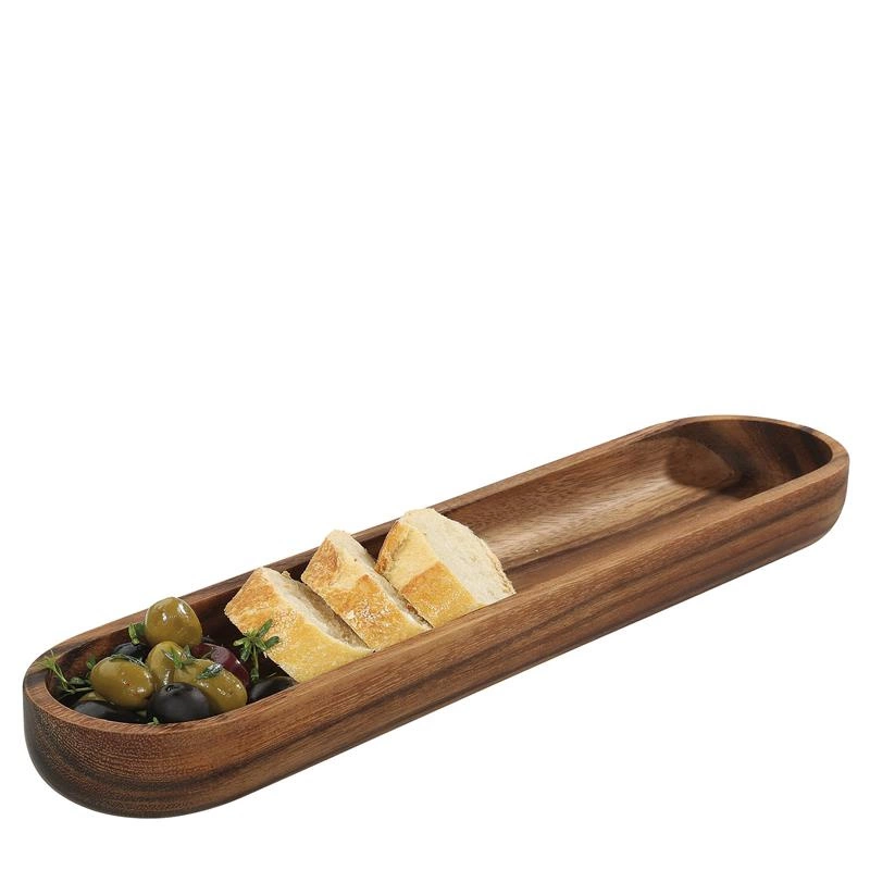 Zassenhaus - podłużna misa do serwowania, akacja, 45 x 9,5 x 4 cm