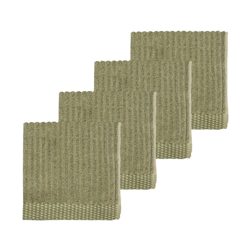 Södahl - Ręczniki 30 x 30 4 sztuki melange olive