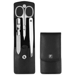 Zwilling - zestaw do manicure – czarne skórzane etui, 3 elementy Classic Inox