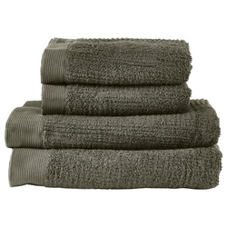 Zone Denmark - Zestaw ręczników łazienkowych 4 sztuki Classic Olive Green