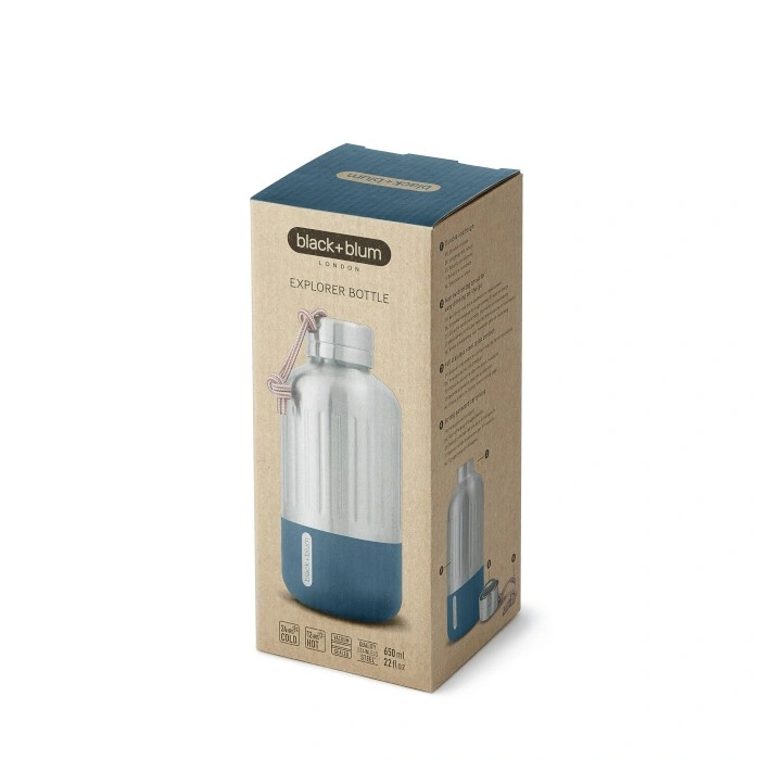 Black + Blum - Butelka stalowa EXPLORER 650 ml, morska
