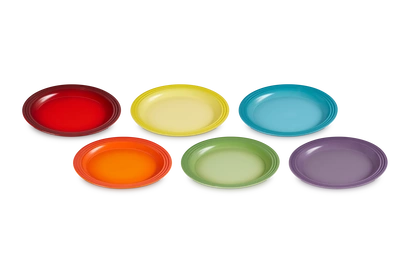 Le Creuset - zestaw 6 talerzy dużych 27 cm Rainbow