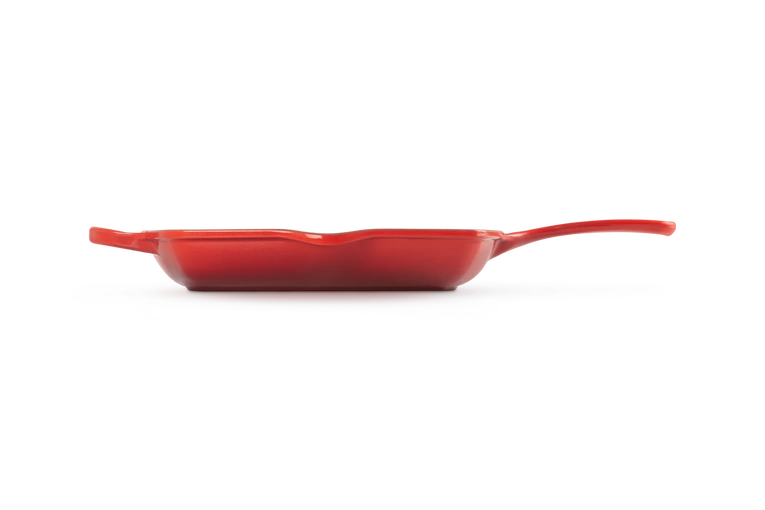 Le Creuset - patelnia żeliwna grillowa z dwoma uchwytami 26 cm Wiśniowa