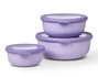 Mepal - Zestaw 3 misek Cirqula okrągła 350 + 750 + 1250 Nordic Lilac