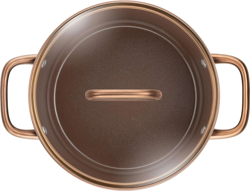 Zwilling - MILANO Garnek niski z pokrywką 24 cm brązowy