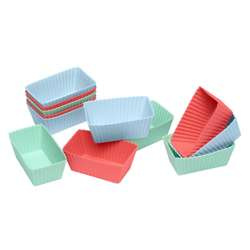 Lurch - 12 foremek na brownie, 8x4,5x3 cm, miks pastelowych kolorów Flexiform