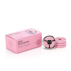 Max Benjamin - Zestaw zapachów do auta Pink Pepper, uchwyt i 4 wkłady Classic