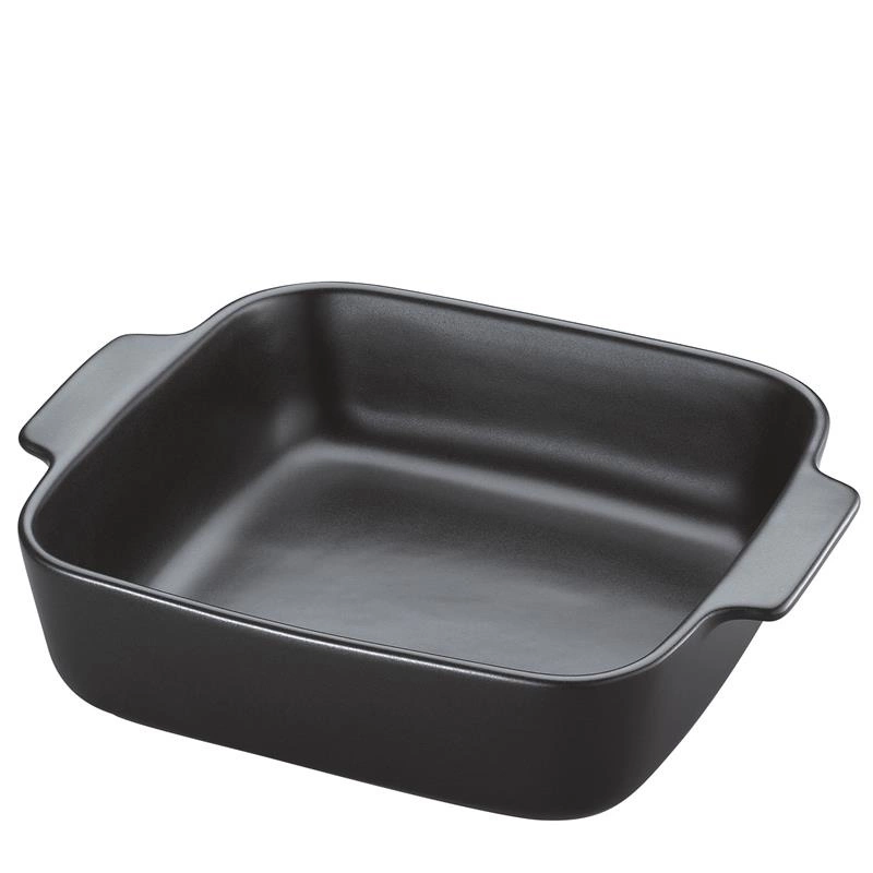 Kuchenprofi - naczynie żaroodporne, ceramika, 28 x 23,5 x 7 cm, czarne PROVENCE