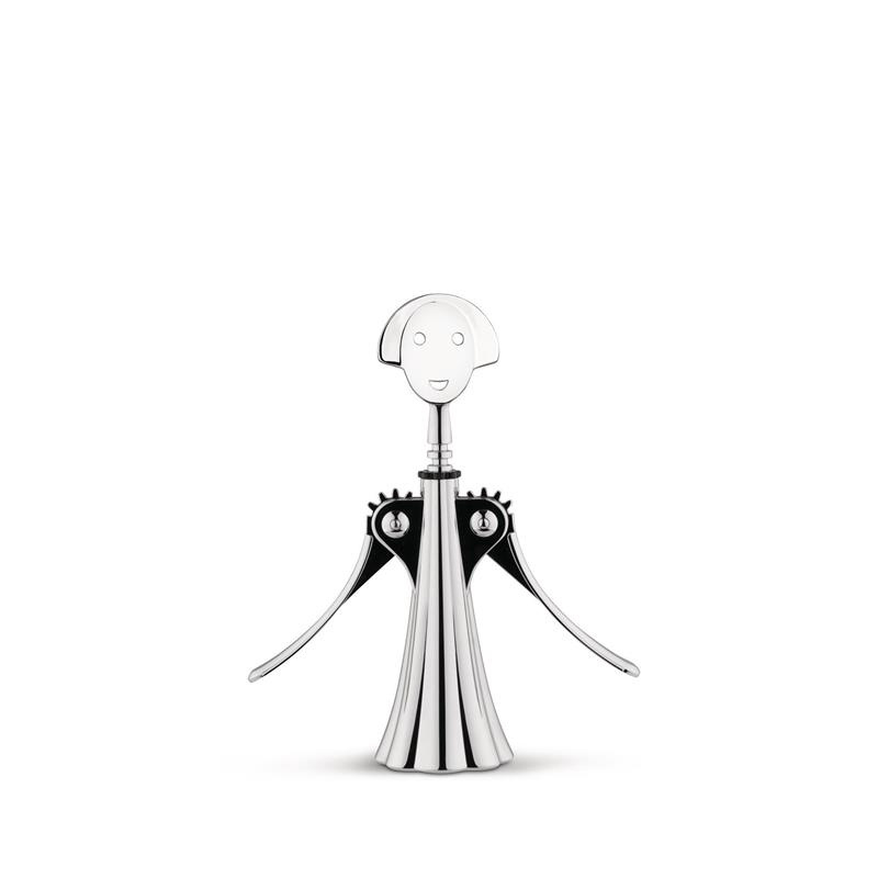 Alessi - korkociąg skrzydłowy, chromowany ANNA G.